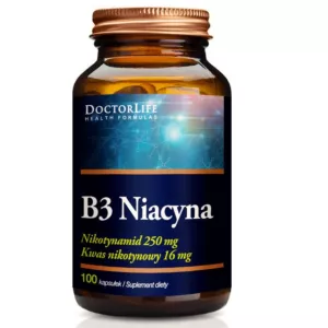 B3 Niacyna suplement diety 100 kapsułek