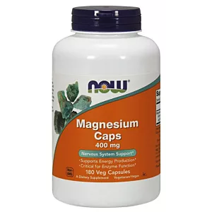 NOW FOODS Magnesium Caps - Magnez 400 mg (180 kaps.)