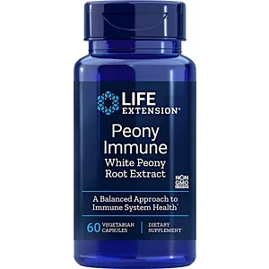LIFE EXTENSION Peony Immune - Ekstrakt z Białej Piwonii (60 kaps.)