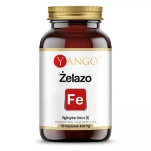 YANGO Żelazo - Diglicynian żelaza 100 mg (90 kaps.)