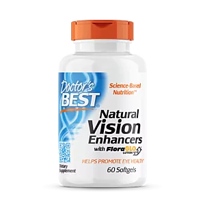 DOCTOR'S BEST Natural Vision Enhacers with FloraGLO Lutein - Luteina I Zeaksantyna (60 kaps.)