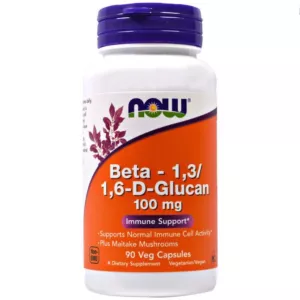 NOW FOODS Beta Glukan - Beta-1,3/1,6-D-Glucan 100 mg (90 kaps.)