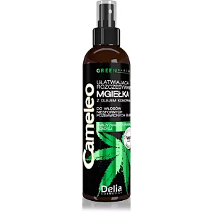 DELIA Mgiełka ułatwiająca rozczesywanie z olejem konopnym do włosów niesfornych CAMELEO GREEN 200ml