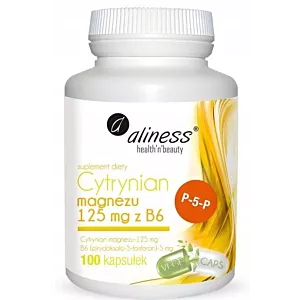 Aliness Cytrynian magnezu 125 mg z B6 100kapsułek