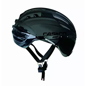 Kask rowerowy CASCO SPEEDairo black black L + szyba dark lub clear