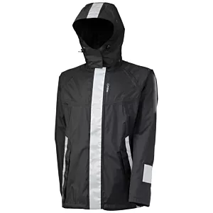 Kurtka przeciwdeszczowa AGU Reflection Jacket black L (odblaskowa)