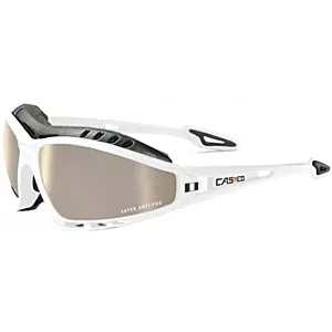Okulary sportowe CASCO Profile white (z dodatkową wkładką z gąbką i gumą)