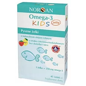 Norsan Omega-3 KIDS JELLY 250 mg/żelek 45 żelków
