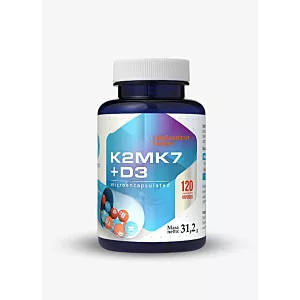 HEPATICA Witamina K2 Mk7 + D3 (120 kaps.)