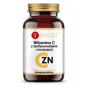 YANGO Witamina C z bioflawonoidami + Cynk organiczny (90 kaps.)