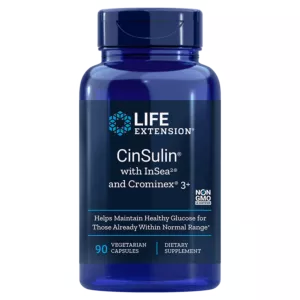 LIFE EXTENSION CinSulin with InSea2 and Crominex 3+ (90 kaps.)