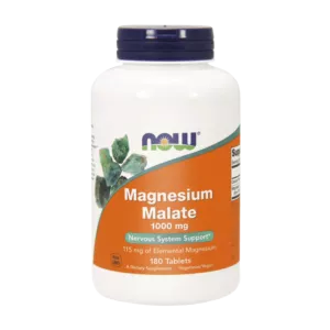 NOW FOODS Magnesium Malate - Jabłczan Magnezu 1000 mg (180 tabl.)