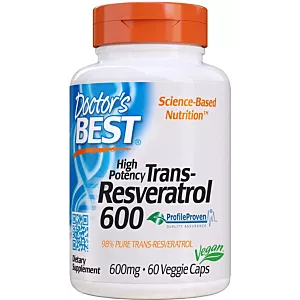 DOCTOR'S BEST Trans-Resveratrol 600 mg (60 kaps.)