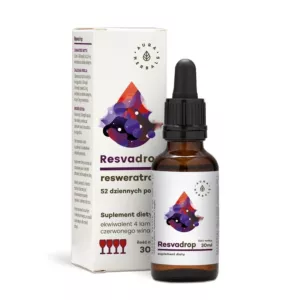 AURA HERBALS Resvadrop - Resweratrol w kroplach (30 ml)