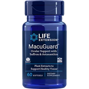 LIFE EXTENSION MacuGuard Ocular Support with Saffron & Astaxanthin (60 kaps.)