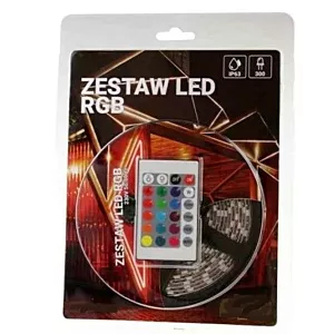 Zestaw - Taśma LED RGB 300SMD IP63 Wodoodporna