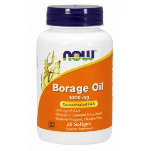 NOW FOODS Borage Oil GLA - Olej z Ogórecznika 1000 mg (60 kaps.)