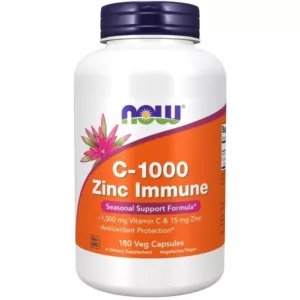 NOW FOODS C-1000 Zinc Immune (180 kaps.)