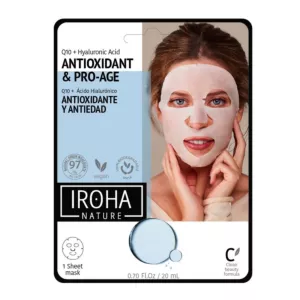 Antioxidant & Pro-Age Tissue Face Mask przeciwstarzeniowa maska w płachcie z koenzymem Q10 i kwasem hialuronowym 20ml