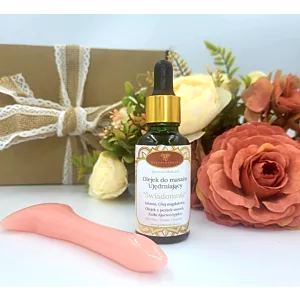Prezent-olejek do masażu Jaśminowy "Świadomość" i różowy masażer