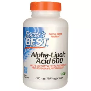 DOCTOR'S BEST ALA - kwas alfa liponowy 600 mg (180 kaps.)