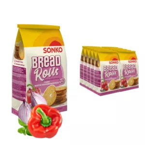 12x SONKO BREAD ROLLS wypiekane krążki chlebowe o smaku warzyw śródziemnomorskich 70g