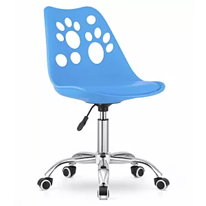Krzesło obrotowe PRINT - niebieskie