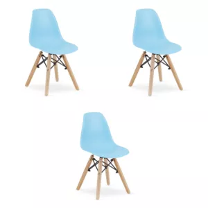 Krzesło ZUBI - niebieskie x 3