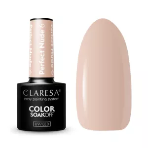 CLARESA Lakier hybrydowy PERFECT NUDE 6 - 5g