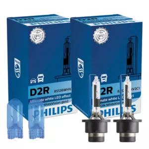 Żarniki D2R PHILIPS Xenon WhiteVision 5000K + W5W