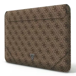 Guess 4G Uptown Triangle Logo Sleeve - Etui na notebooka 16" (brązowy)