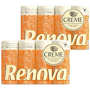 2x Papier toaletowy Renova CREME 12R