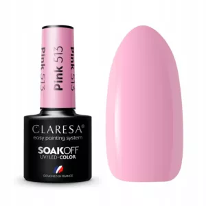 CLARESA Lakier hybrydowy PINK 513 - 5g