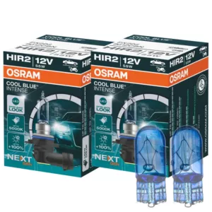 Białe żarówki HIR2 OSRAM Cool Blue Intense + W5W