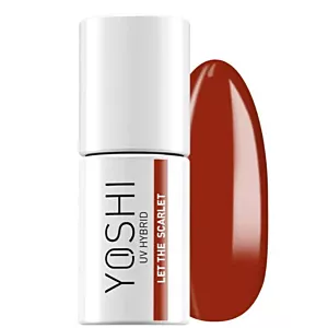 Yoshi Lakier Hybrydowy UV Hybrid let The Scarlet  6 ml - 604