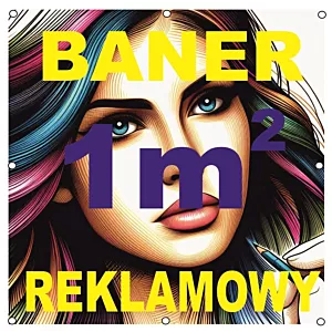 Baner Reklamowy, Banery Reklamowe 1 metr x 1 metr, 1 metr kwadratowy