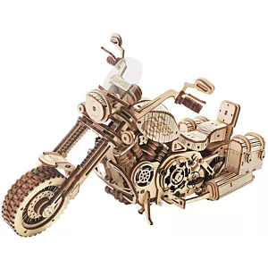 ROBOTIME Drewniane Puzzle 3D - Motocykl Cruiser