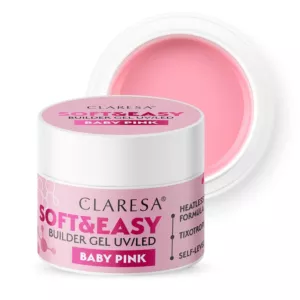 CLARESA Żel budujący do paznokci Soft&Easy BABY PINK - 45g