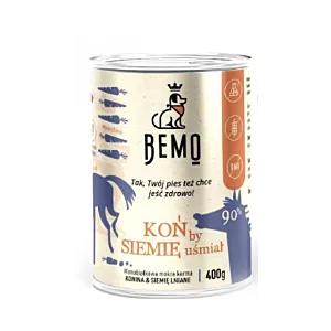 BEMO - KOŃ by SIEMIĘ uśmiał - Monobiałkowa karma dla psa - konina - 400g