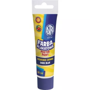 Farba plakatowa Astra tuba 30 ml - ciemna niebieska