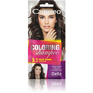 DELIA Cameleo SZAMPON KOLORYZUJĄCY, szamponetka CAMELEO 40 ml 3.1 CZARNY BRĄZ 
