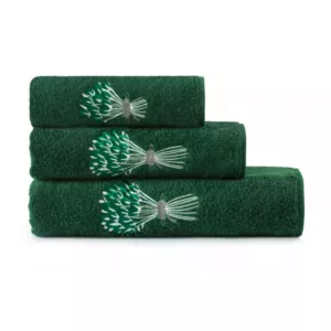 Komplet ręczników Bukiet 30x50 50x90 70x130 zielony