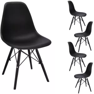 4 x Krzesło EVA czarne (ikeabox)