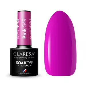 CLARESA Lakier hybrydowy PINK 549 - 5g