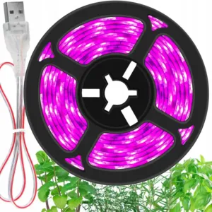 Taśma LED plant do wzrostu roślin Heckermann 3m USB IP65