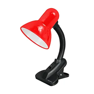 Lampka Biurkowa Esperanza Procyon E27 Czerwona