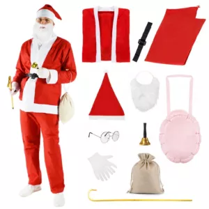 Strój Święty Mikołaj kostium przebranie + dodatki