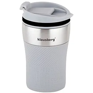 KUBEK TERMICZNY MAŁY 280ML KLAUSBERG SZARY KB-7622