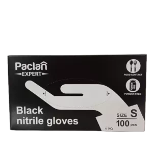 Rękawice nitrylowe czarne 100 sztuk rozmiar S