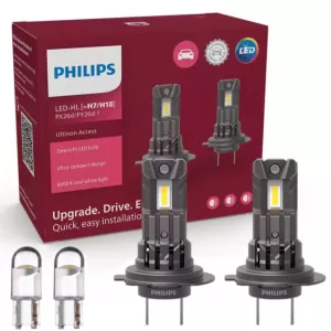 Żarówki LED H7 H18 PHILIPS Ultinon Access + W5W